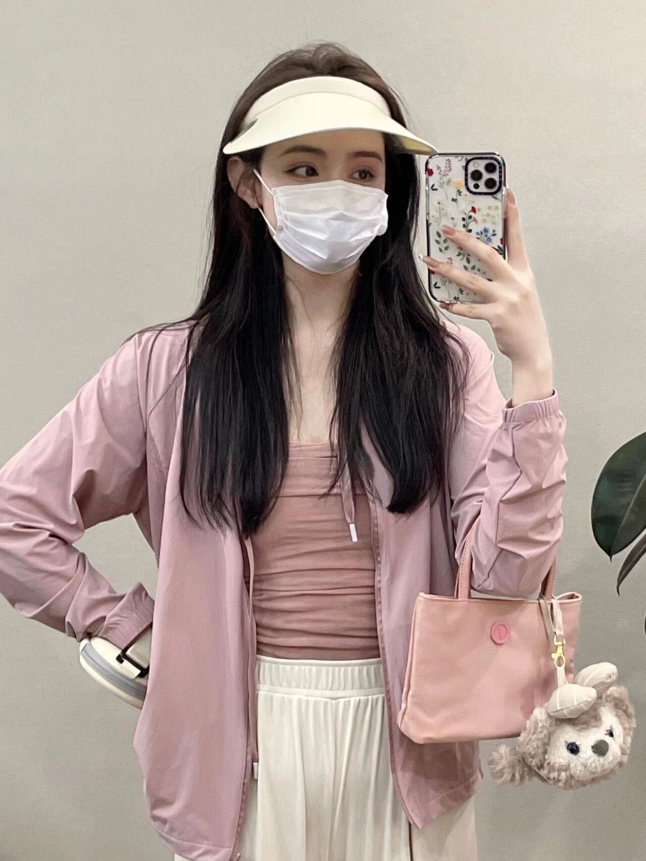 冰感防曬質量後包領冰絲透氣薄款開衫防曬服女