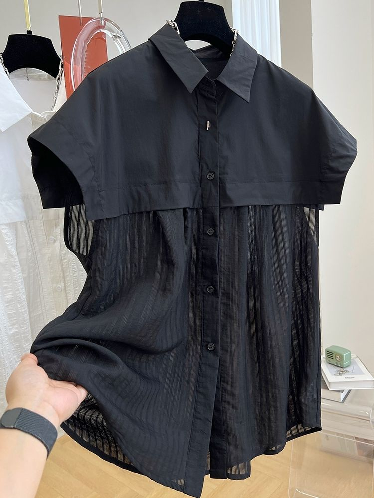300斤胖mm大碼 大碼女襯衫 寬鬆開衫