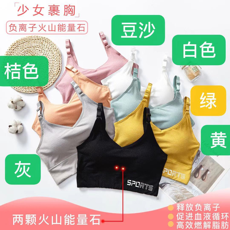 內衣女無鋼圈美背文胸小胸聚攏運動背心裹胸高中少女學生抹胸胸罩