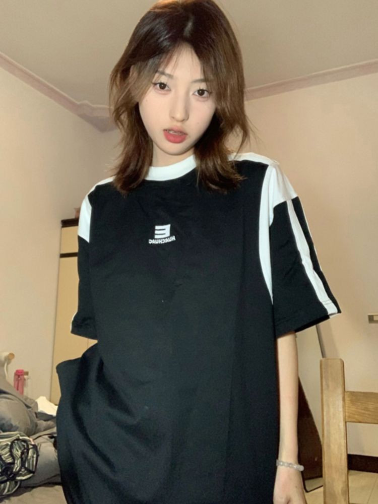 純棉200克精梳緊密賽絡紡短袖t恤女