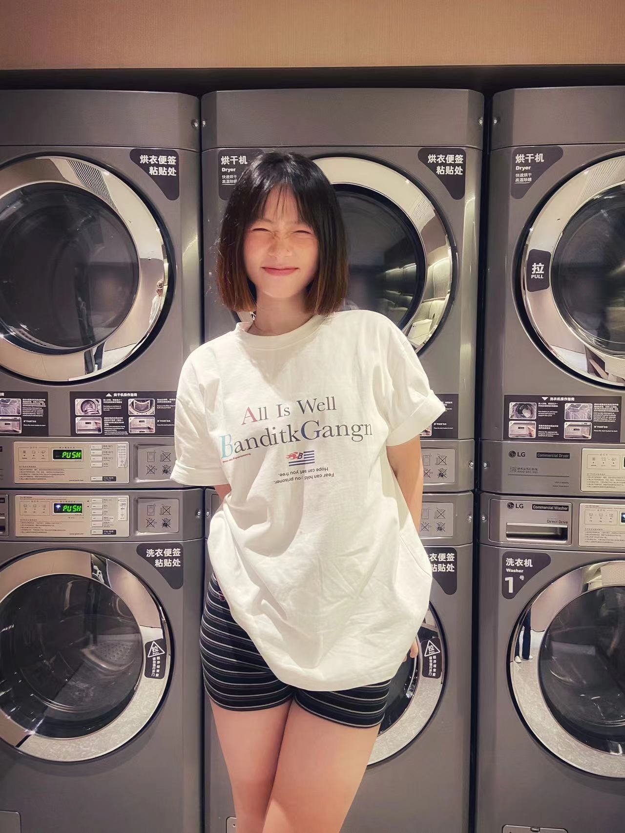 高質量純棉220克精梳緊密手感好直播品質前印花短袖t恤女