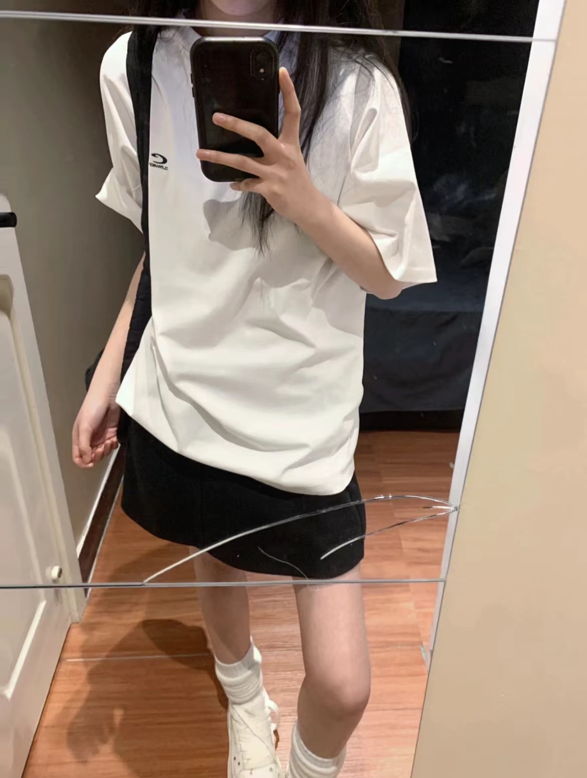 高質量純棉220克精梳緊密手感好直播品質前印花短袖t恤女