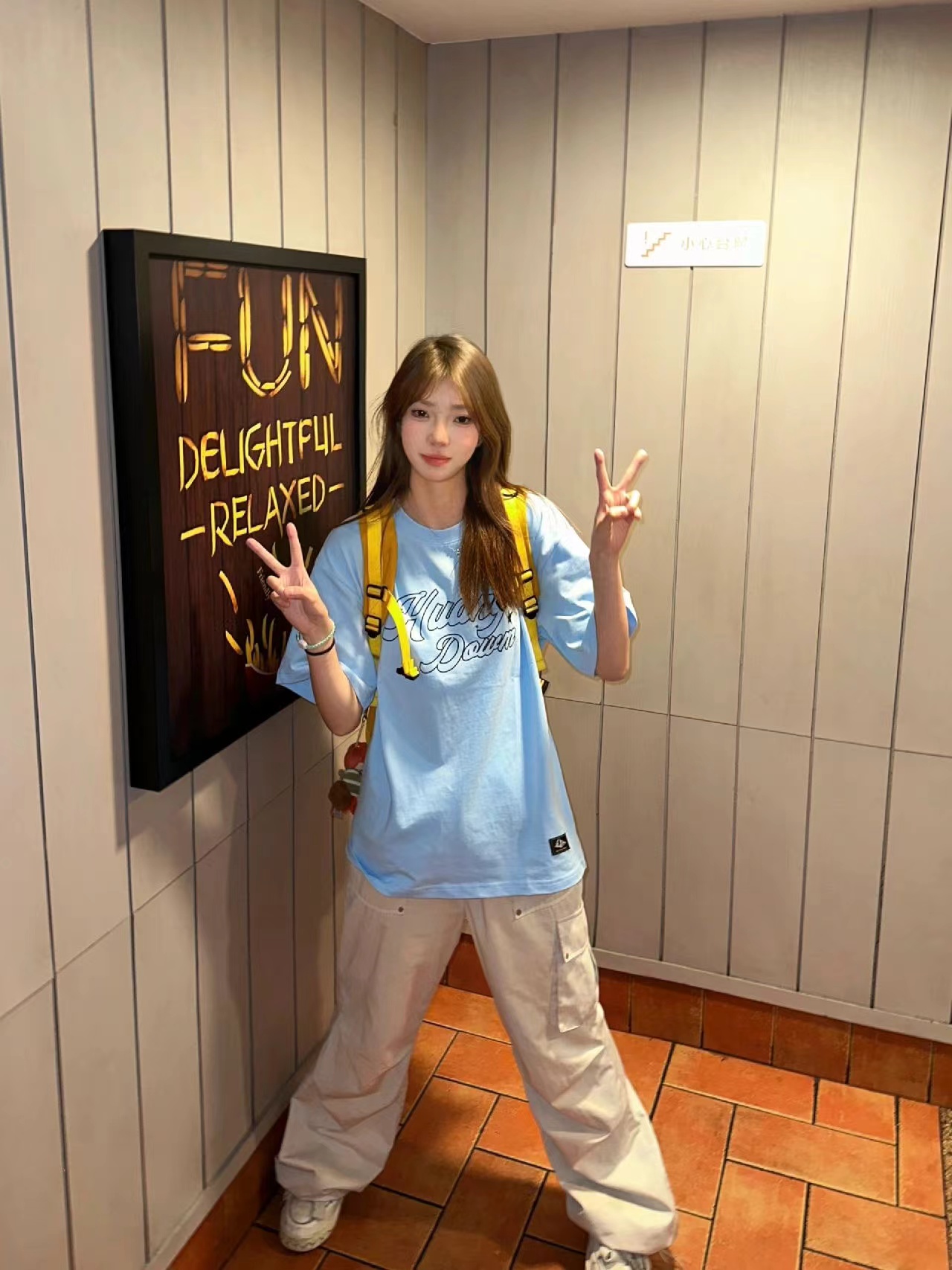 高質量純棉220克精梳緊密手感好直播品質前印花短袖t恤女