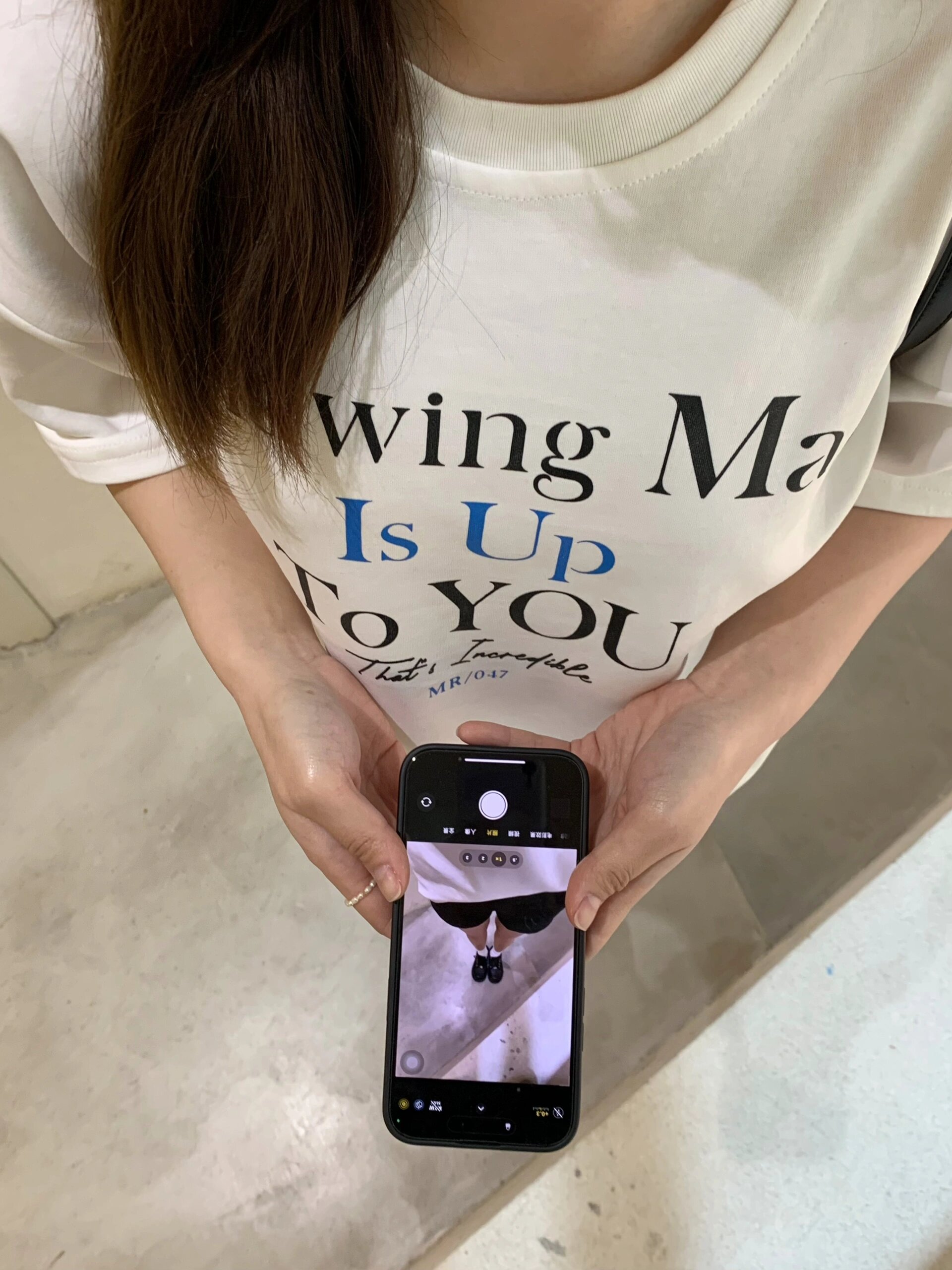 高品質純棉200克精梳緊密100%棉直播同品前後印花寬鬆短袖t恤