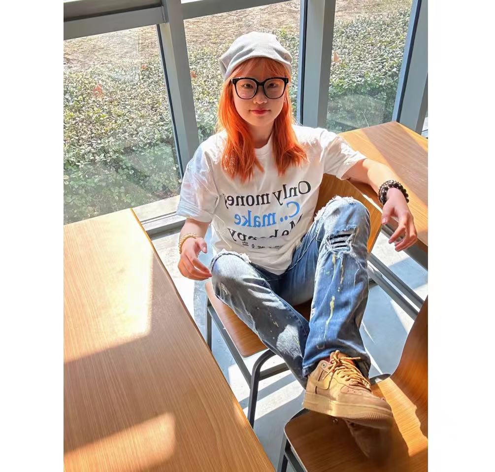 高質量純棉220克精梳緊密手感好直播品質前印花短袖t恤女