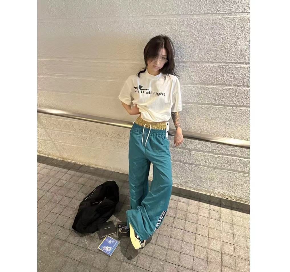 高質量純棉220克精梳緊密手感好直播品質前後印花短袖t恤女