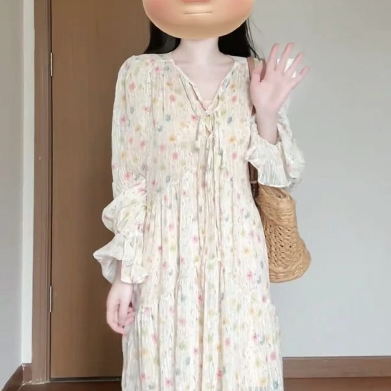 溫柔風碎花連衣裙女夏2024新款高級感超好看甜美氣質初戀法式長裙