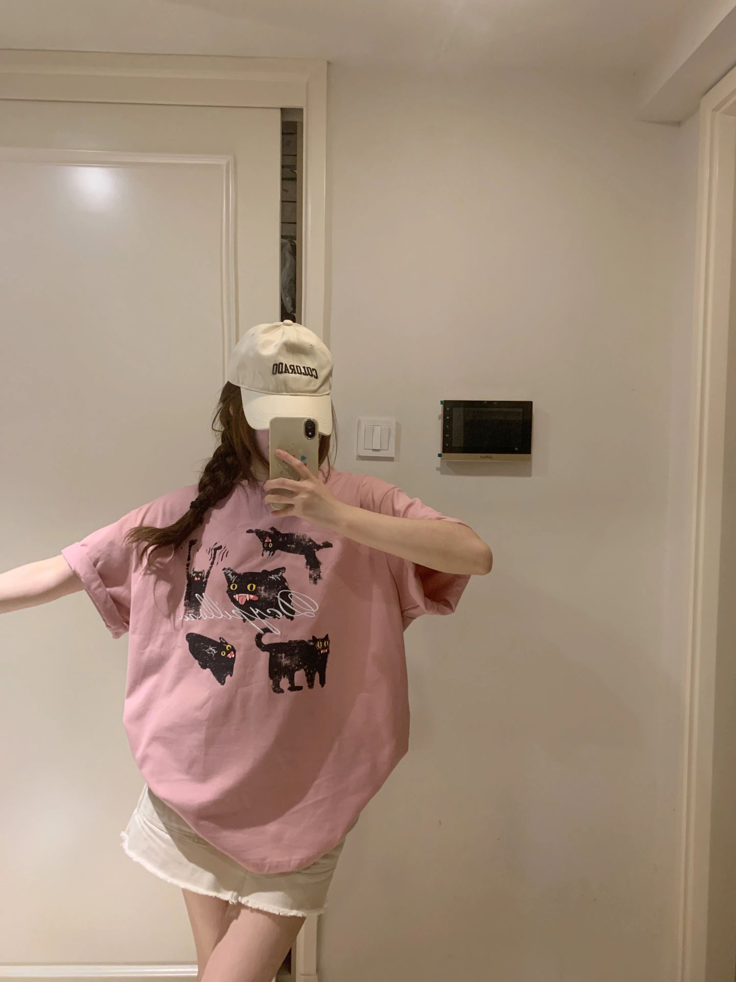 官圖 重磅/精梳純棉 後包領 有縫邊 S-XXXL 夏裝短袖T恤女