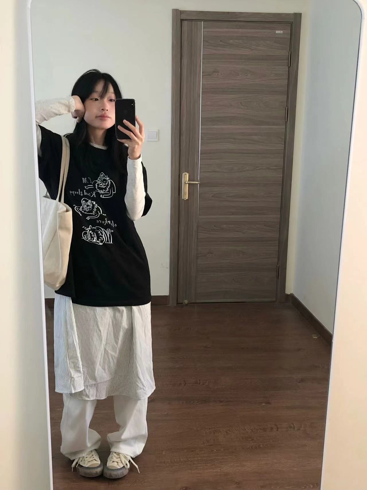 高質量純棉220克精梳緊密手感好直播品質前印花短袖t恤女