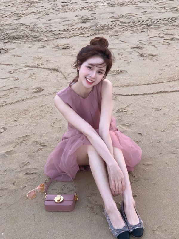 2024新款夏季超仙氣質仙女裙海邊度假風法式高級感初戀茶歇連衣裙