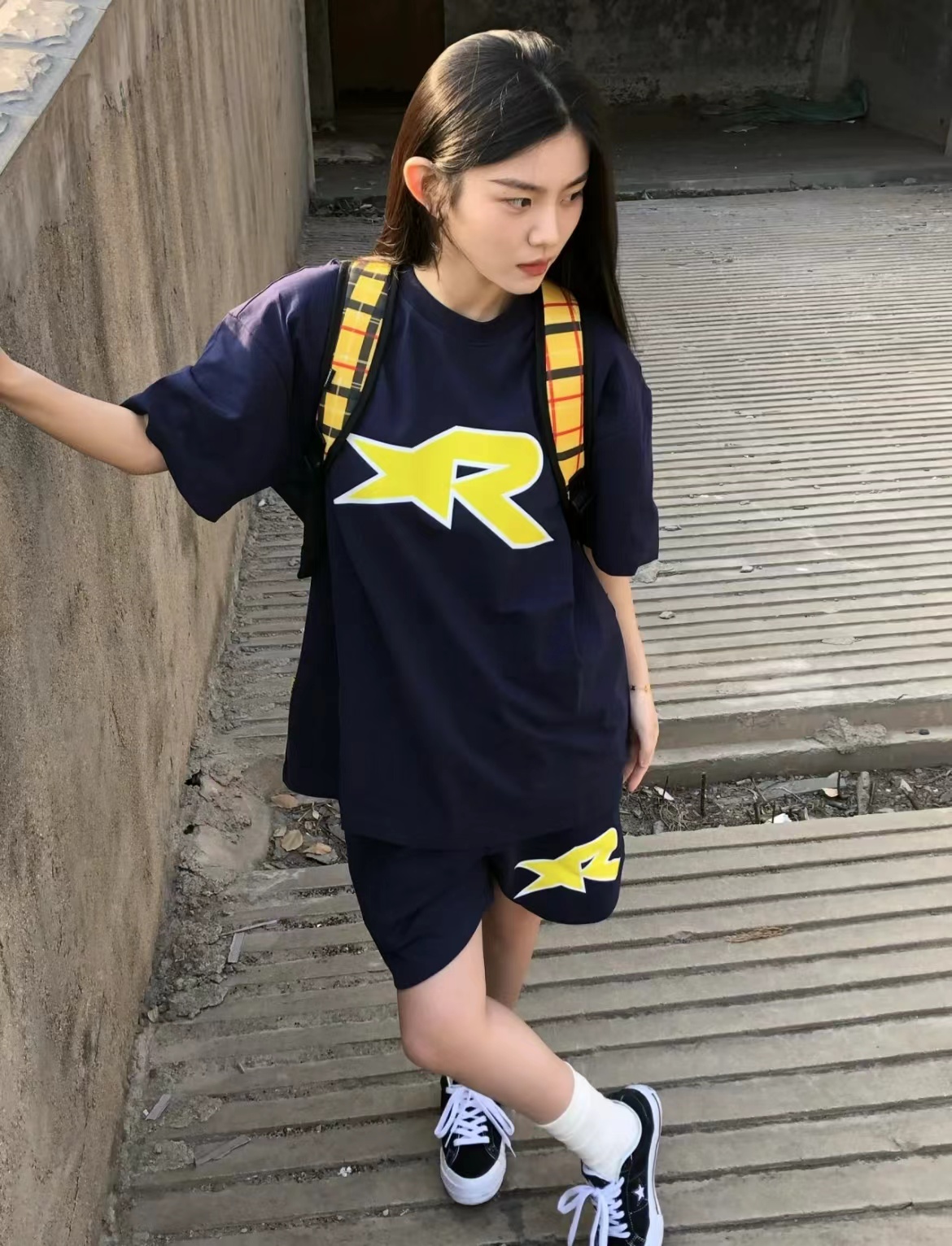 高質量純棉220克精梳緊密手感好直播品質前印花短袖t恤女