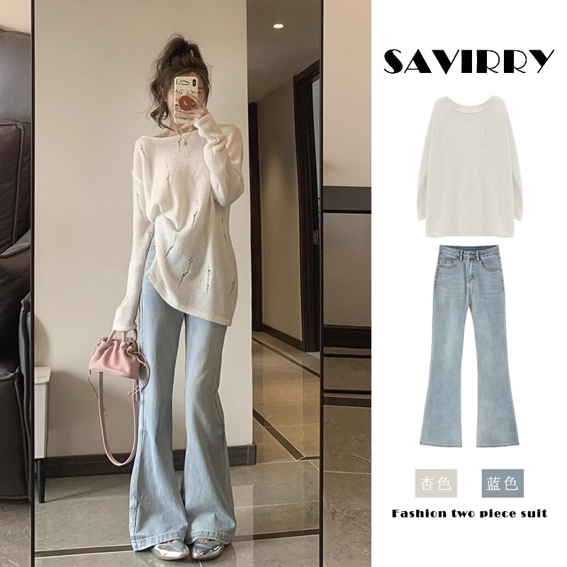 早春裝2024新款高級感茶系穿搭一整套微胖mm顯瘦小個子兩件套裝女