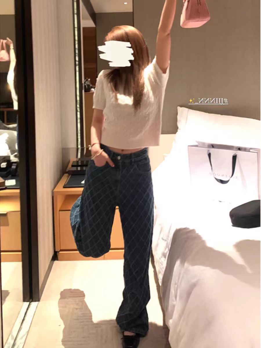 HEY黑哥 元英歐尼 高密高織工藝女春氣質復古麻花短袖針織衫GIRL