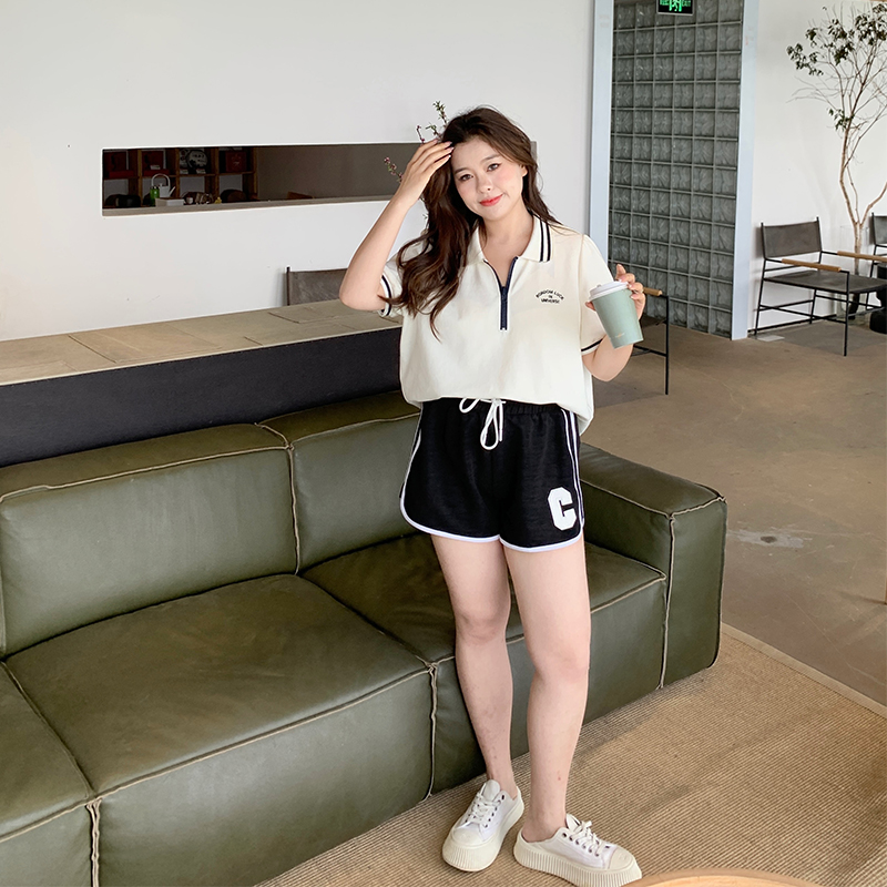 263#-官圖 夏季新款寬鬆休閒顯瘦闊腿百搭短褲女