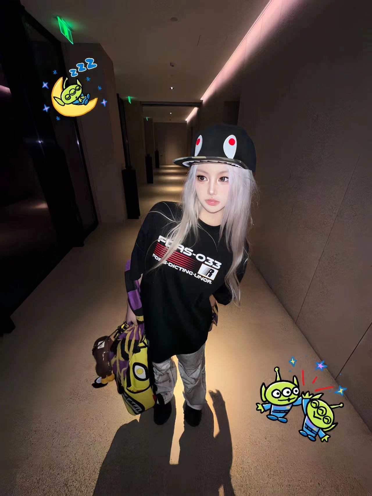 高質量純棉220克精梳緊密手感好直播品質前印花短袖t恤女