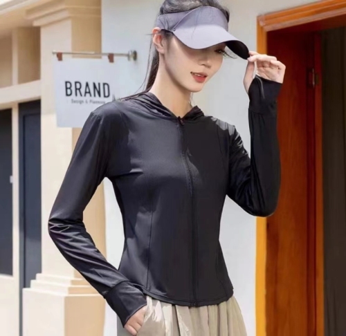UPF50+修身防晒衣女夏季防紫外线2024新款超薄冰丝透气防晒服显瘦