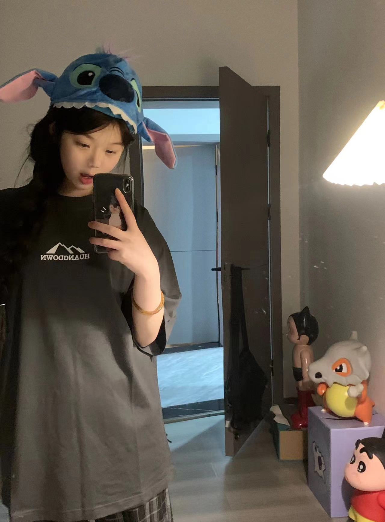 高質量純棉220克精梳緊密手感好直播品質前印花短袖t恤女