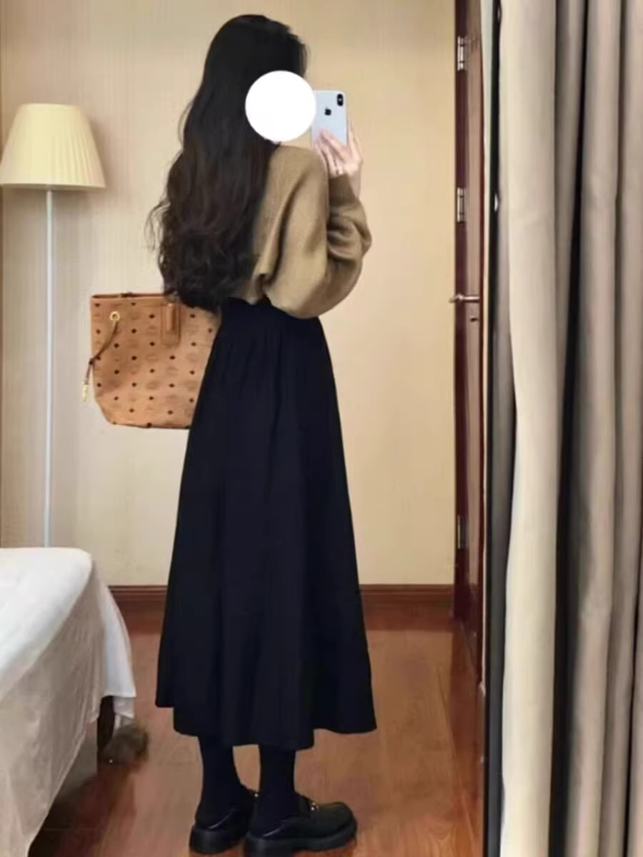 春裝搭配一整套韓劇穿搭高級感小香風披肩外套吊帶連衣裙子兩件套