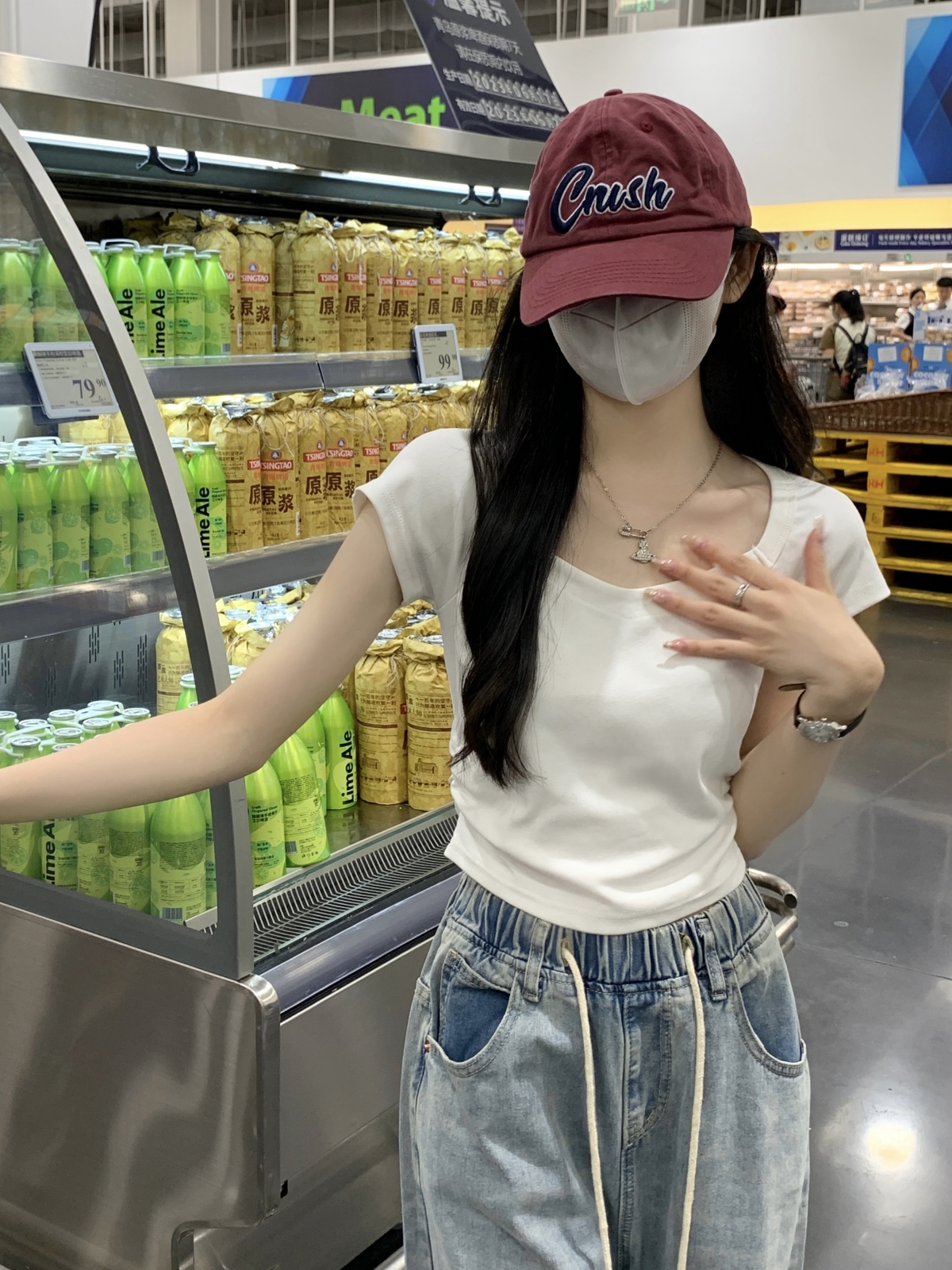 簡約別致正肩短袖T恤女夏季小眾設計感小上衣修身顯瘦短款打底衫
