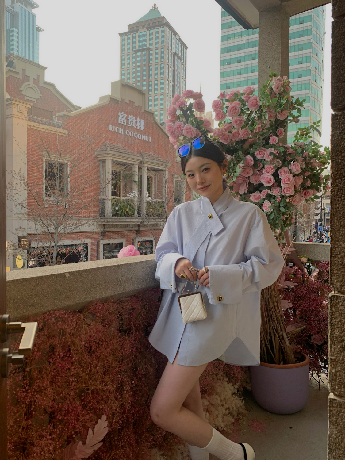 2024年早春新款韓系經典單排扣綁帶襯衫純色百搭長袖襯衣女裝