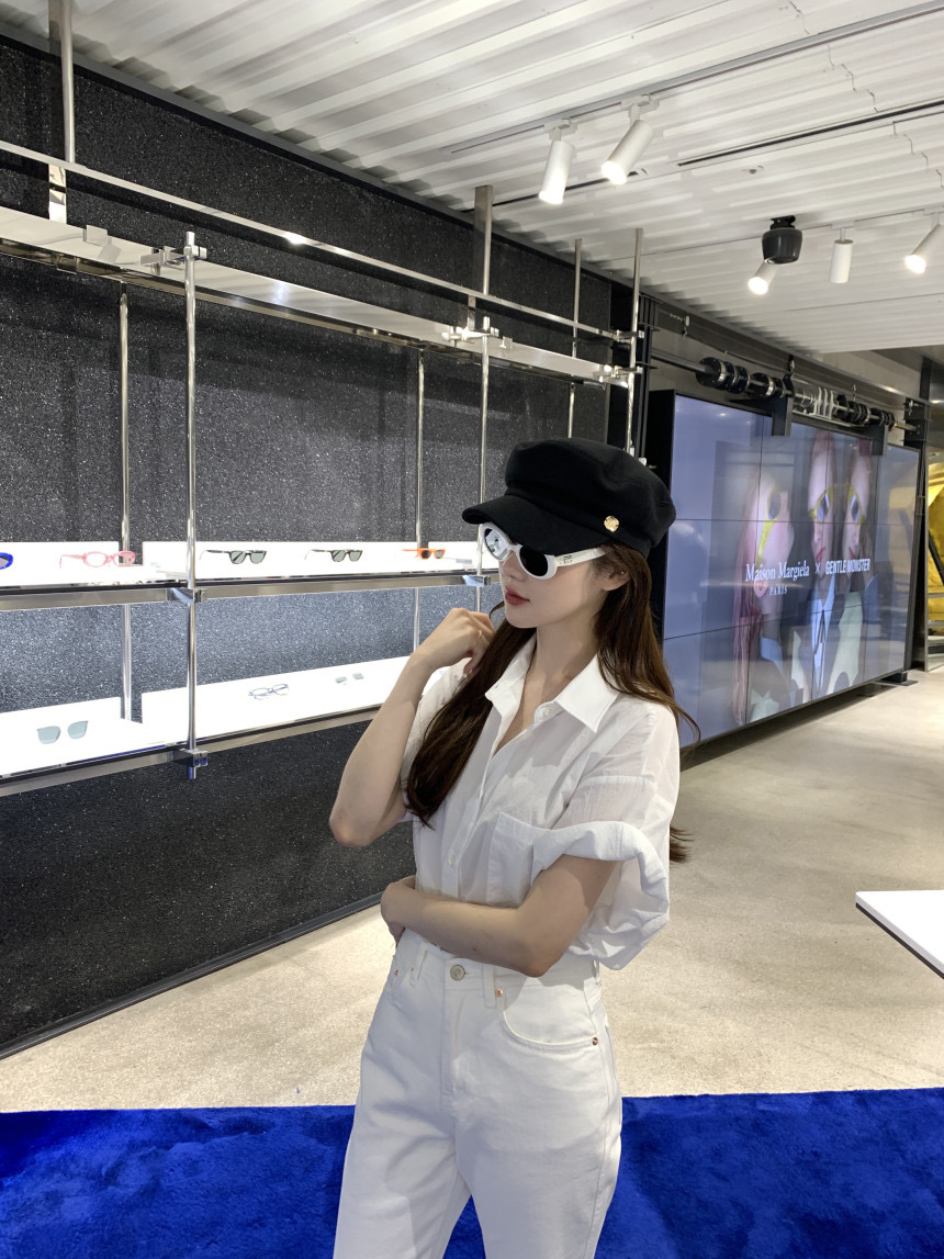 尺碼更新韓國chic夏季純色翻領短袖襯衫女寬鬆慵懶休閒襯衣