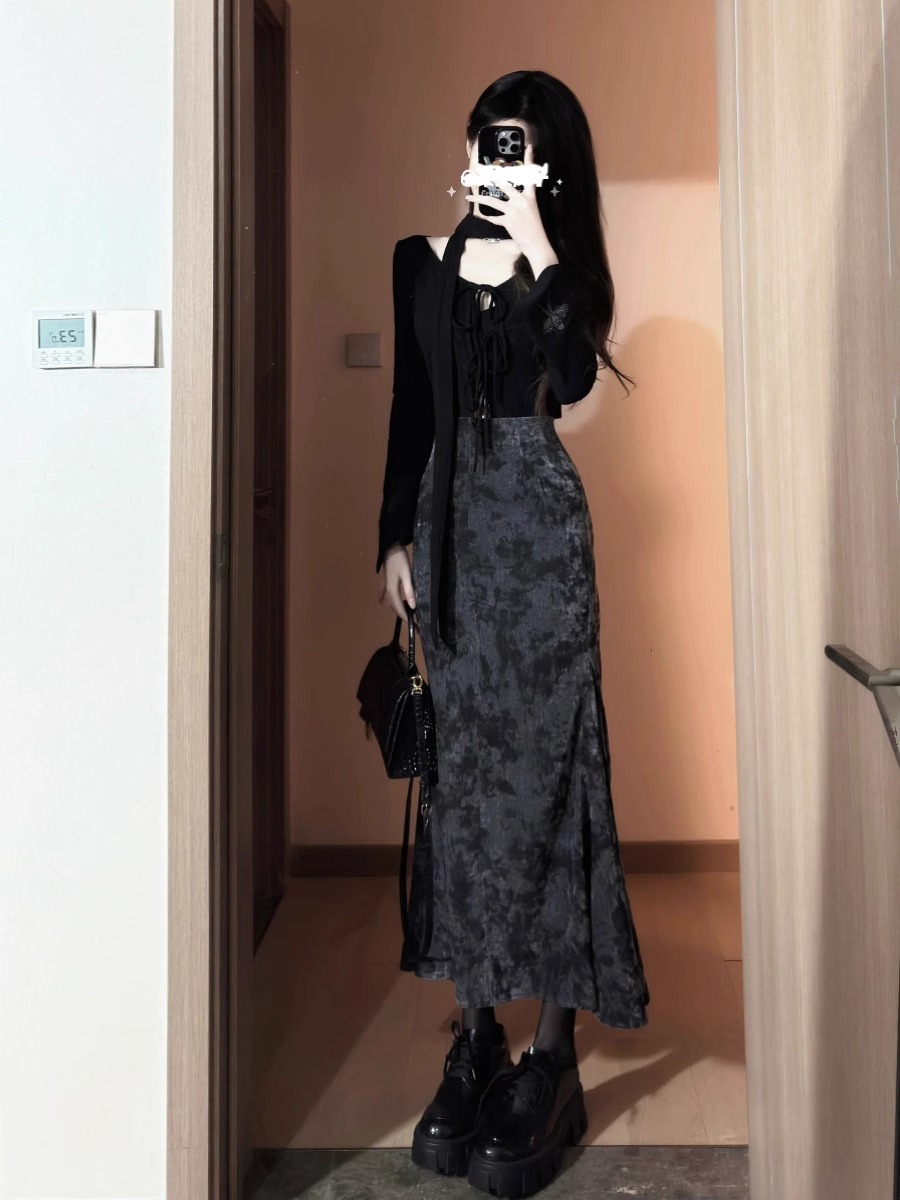 早春穿搭一整套今年流行漂亮高級感新中式國風連衣裙子兩件套裝女