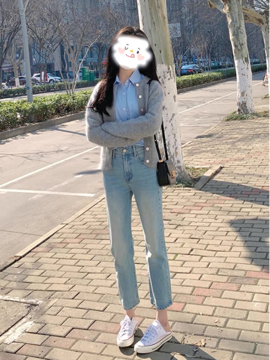 2024秋季韓系女裝可鹽可甜穿搭小個子時尚休閒針織開衫