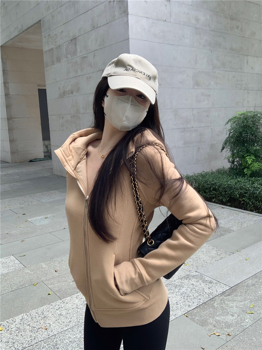 實拍 無敵好穿加絨質感連帽衛衣
