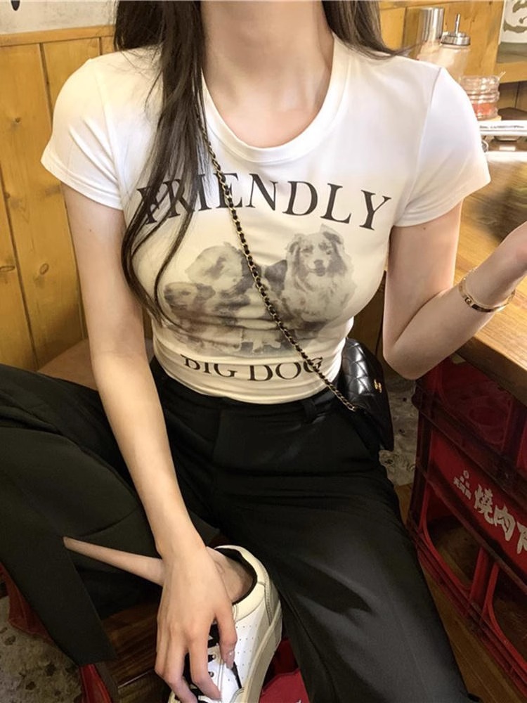 後包領220克40支奧代爾92棉8氨綸 不規則T恤女