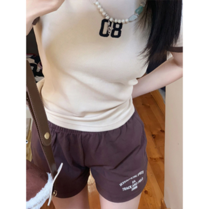 小個子穿搭一整套2024夏季新款顯瘦時尚休閒運動短袖跑步套裝褲女