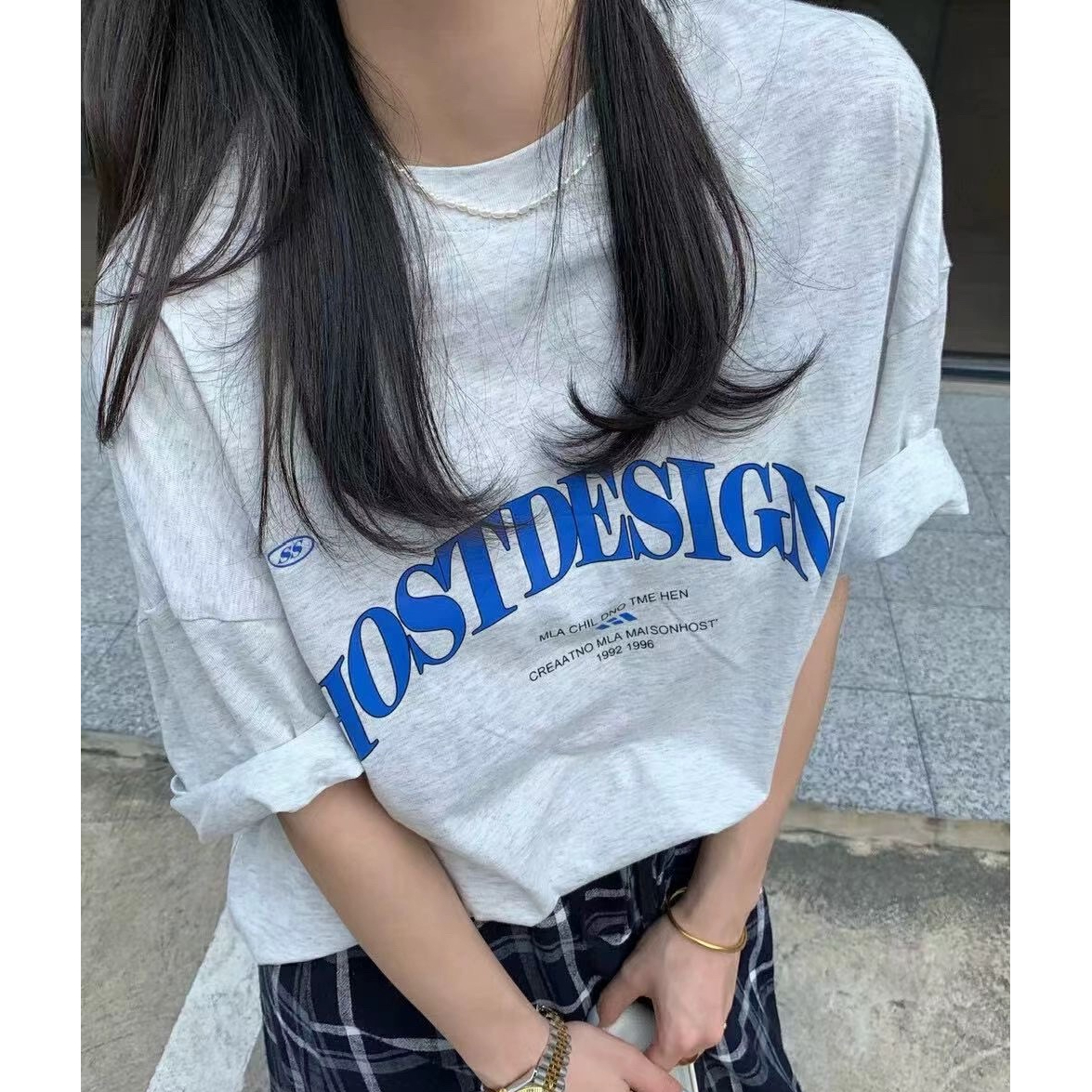 純棉200克精梳棉 質量 夏裝新款印花短袖T恤女潮