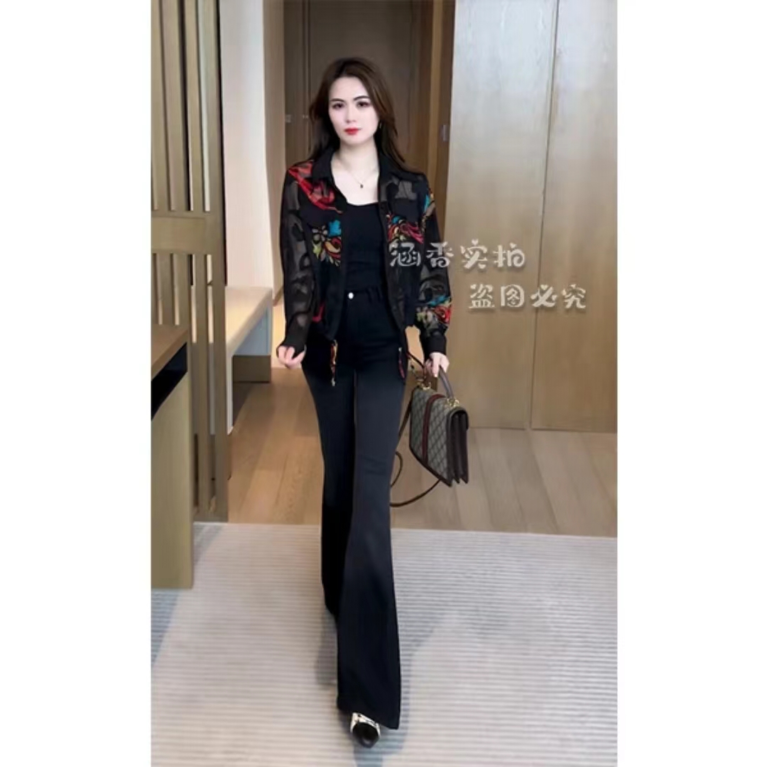 顯瘦輕奢百搭上衣氣質百搭時尚休閒長袖襯衫短外套