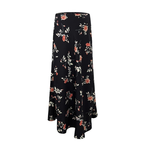 Summer 2024 New Floral Skirt Women's High Waist Standard