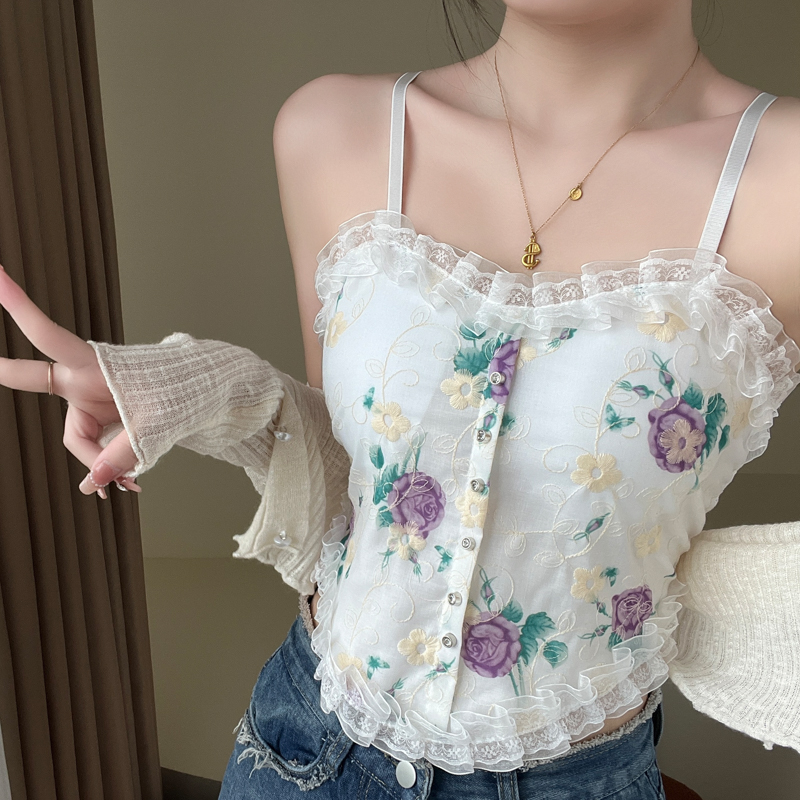 打底吊帶背心女夏帶胸墊外穿美背內搭設計感小眾抹胸修身上衣辣妹