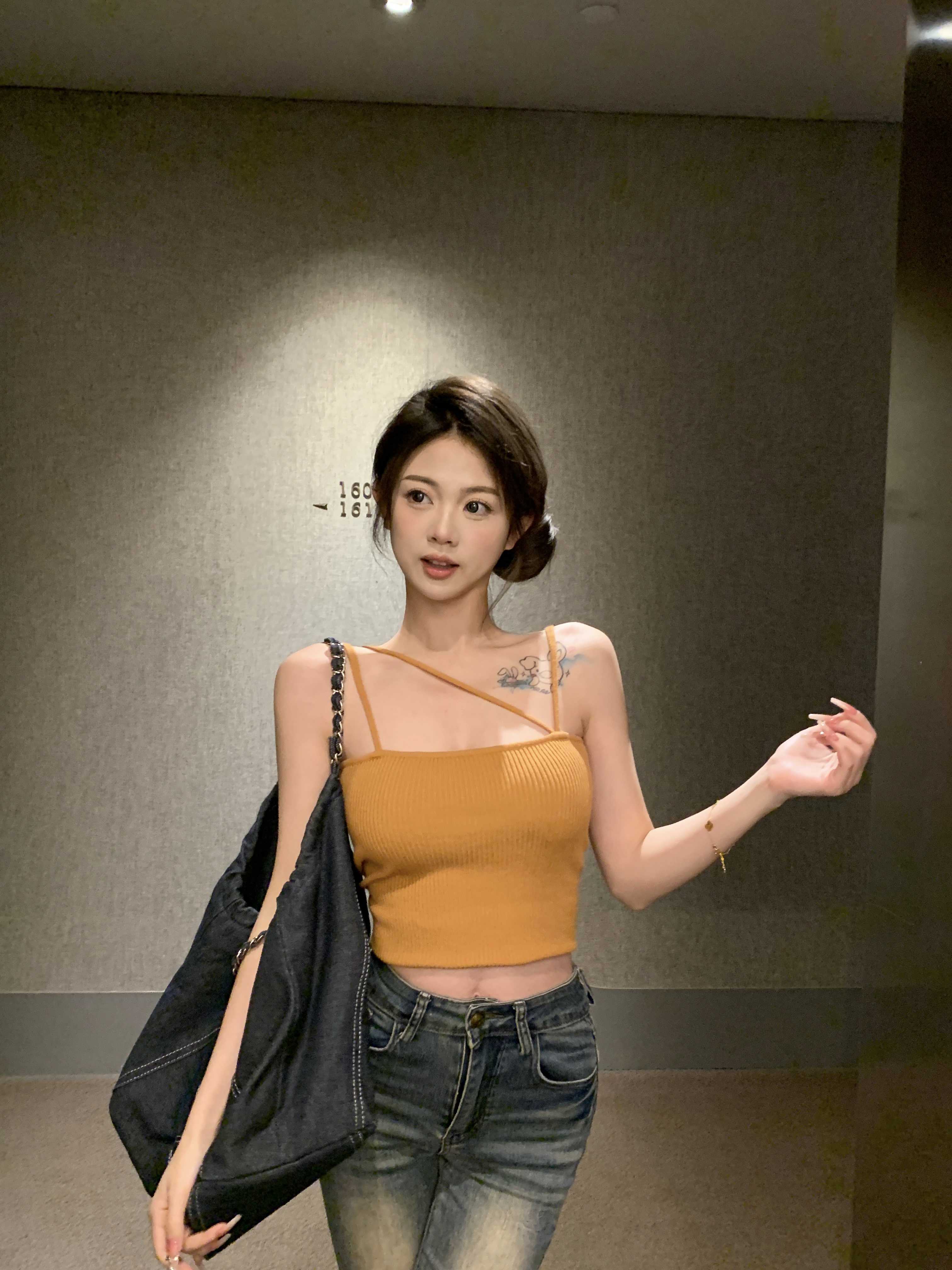實拍針織背心小吊帶女裝夏季性感美背打底內搭修身短款上衣外穿