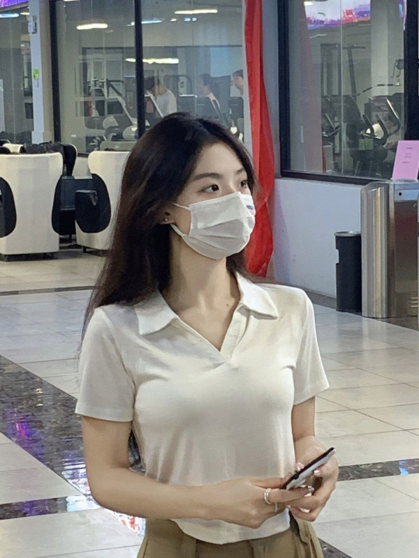 純棉 32支 輕熟風修身顯瘦短款T恤女裝短袖辣妹上衣