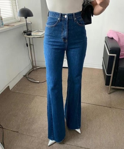 New spring and summer high waisted slimming flared jeans