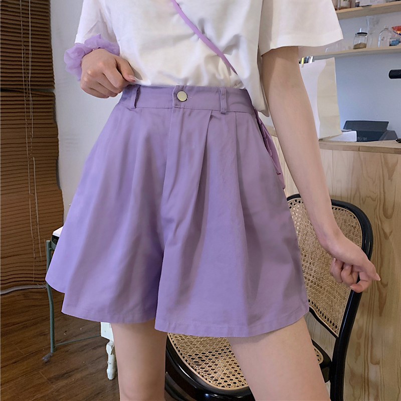 優質面料時尚兩件套洋氣網紅歐貨女小個子工裝闊腿短褲運動套裝