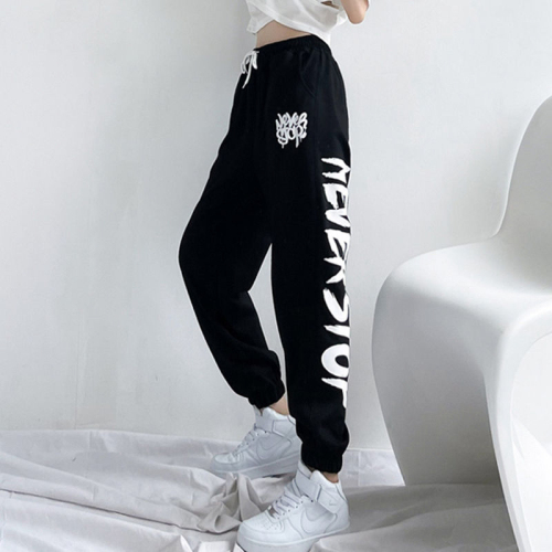 Sports pants European and American style jazz dance pants summer new loose hip-hop trendy brand high-waisted casual harem pants