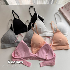 Real shots of spring and summer sexy camisole for women with slim and beautiful backs, tube tops for women with wrapped breasts for outer wear