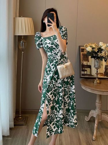 New long-sleeved dress long-sleeved long dress new slim dress long-sleeved waist European and American spring and autumn jumpsuit chiffon