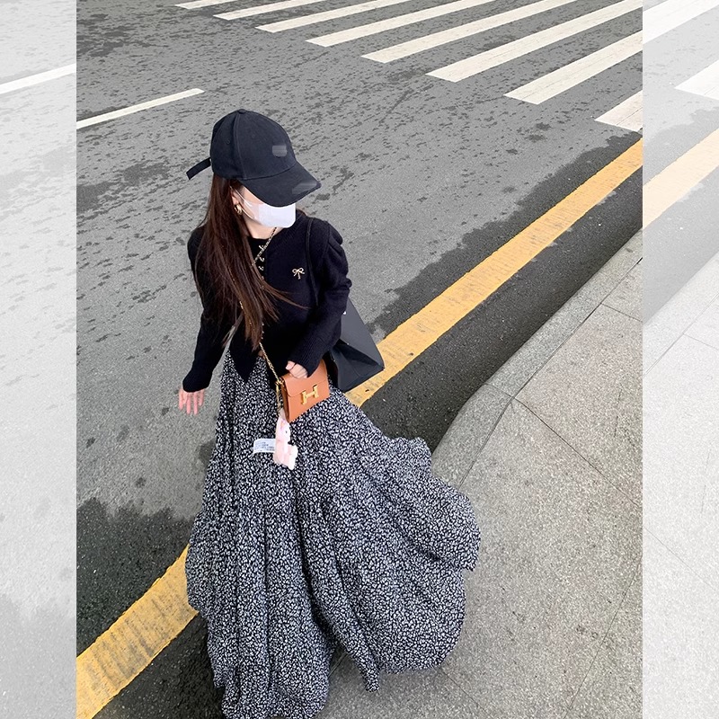 夏季2024新款堆積蛋糕半身裙女