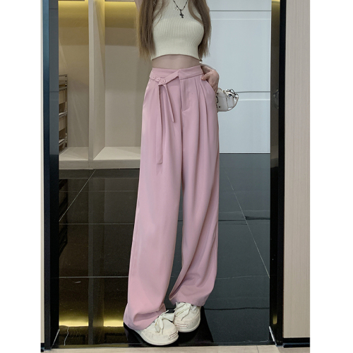 Real shot!  2024 New Style Casual Pants Design Suit Pants Women's High Waist Slim Loose Pants