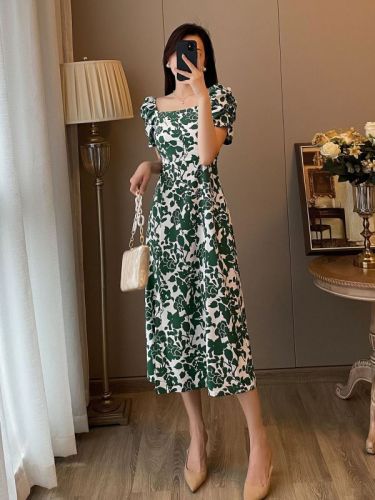 New long-sleeved dress long-sleeved long dress new slim dress long-sleeved waist European and American spring and autumn jumpsuit chiffon