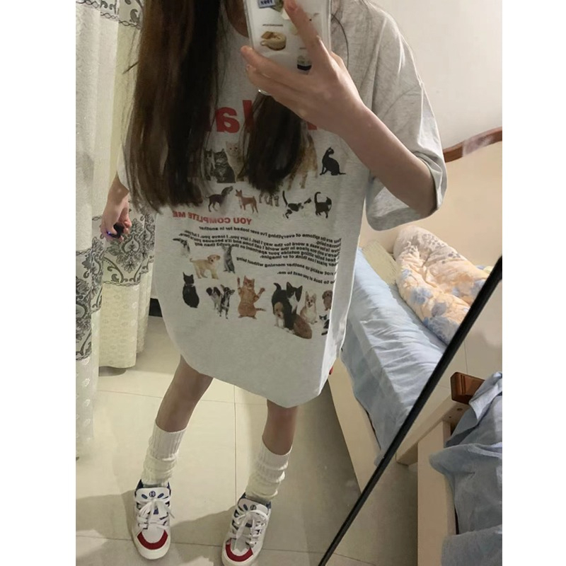 印花純棉210克精梳緊密後包領 240斤大碼潮牌高街短袖