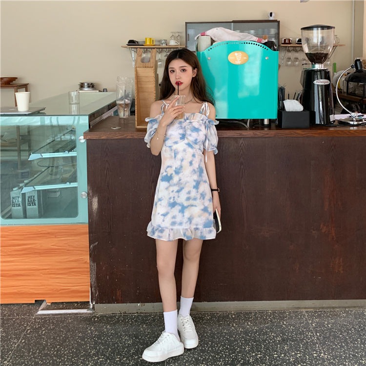 2024年新款夏季法式復古小眾甜美長裙初戀裙子早春氣質連衣裙女裝