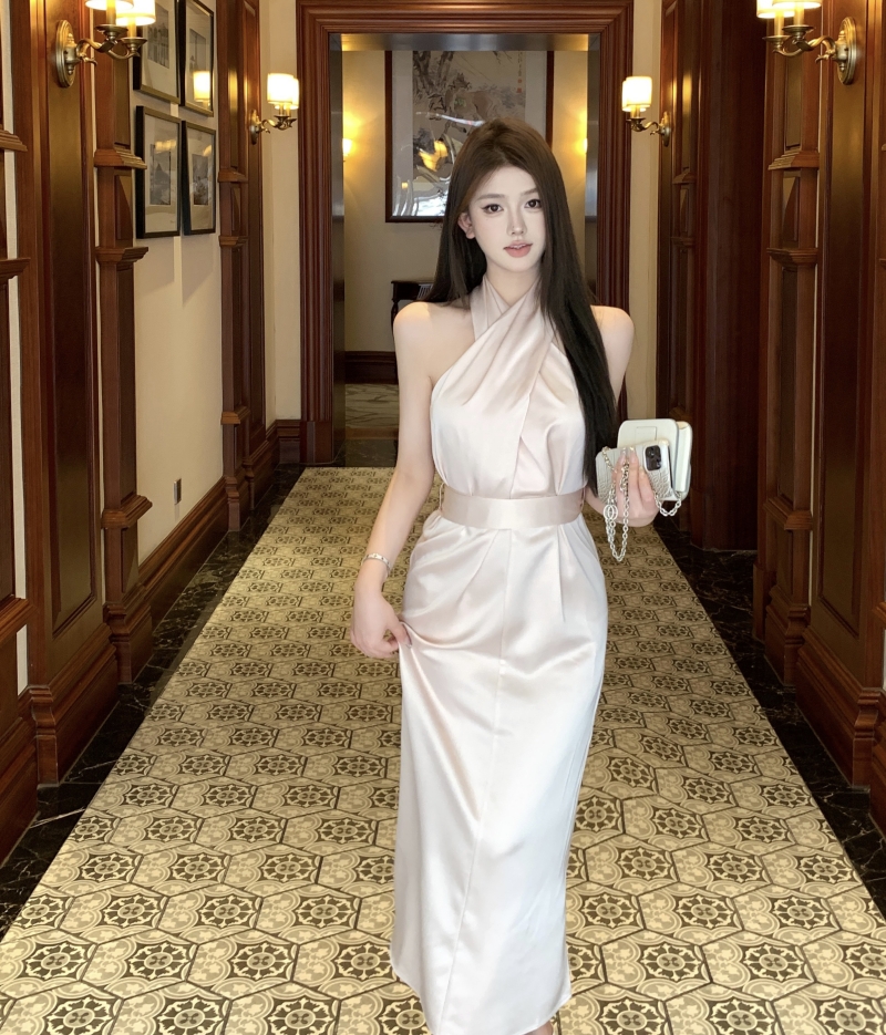 實拍 三色必入 鬆弛低調的華麗貴氣感連衣裙女
