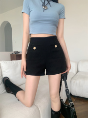 實拍miu里miu氣春夏高腰下半身失蹤打底短褲女外穿彈力熱褲