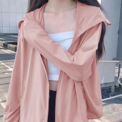 冰絲防曬衣女款2024新款透氣百搭輕薄外套戶外遮陽寬鬆開衫防曬服