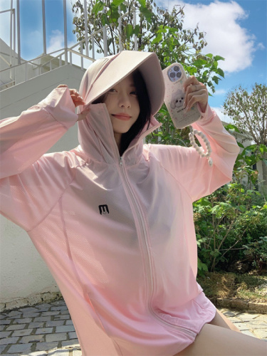 ~Large size women's sun protection clothing women's light and breathable anti-UV bunny sun protection shirt thin coat